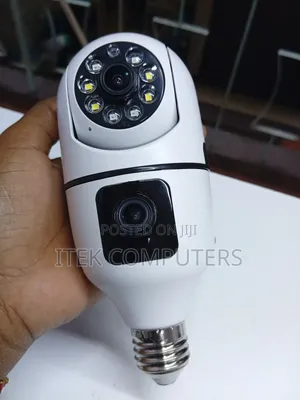 V380 Pro Dual Lens PTZ Bulb Camera