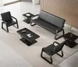 5-Seater Leather Reception Sofa - 5