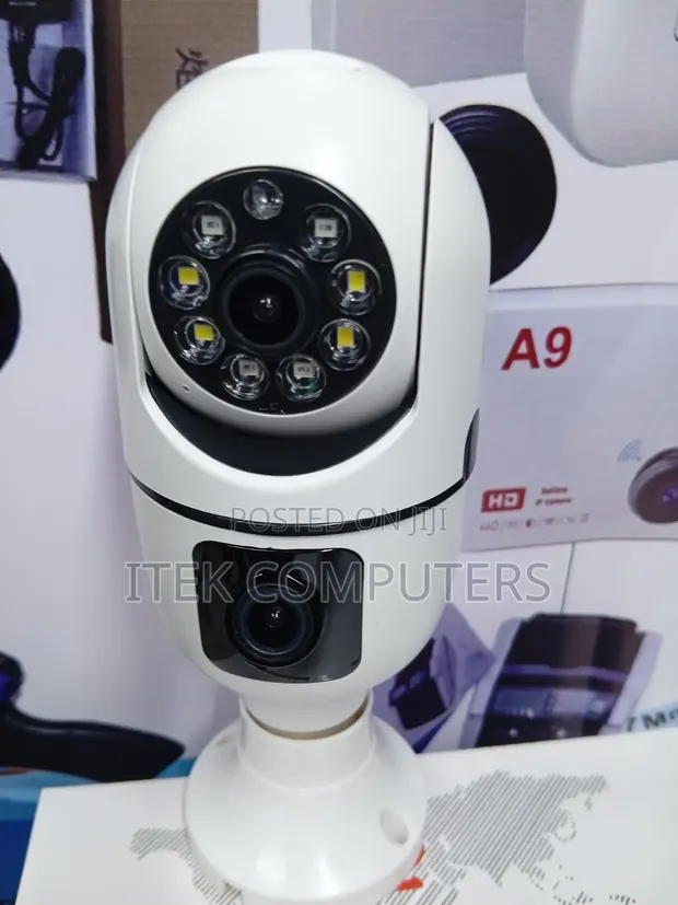 V380 Pro Dual Lens Bulb PTZ Camera - 1