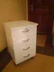 Board Storage Cabinet with Wheels - White - 2