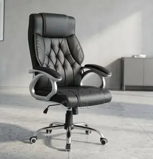 Kiti cha Ofisi cha Ngozi cha Mtendaji Ergonomic