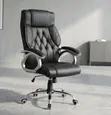 Kiti cha Ofisi cha Ngozi cha Mtendaji Ergonomic - 1