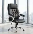 Kiti cha Ofisi cha Ngozi cha Mtendaji Ergonomic - 4