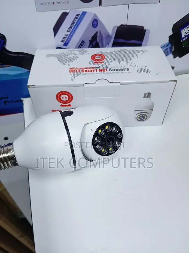 V380 WiFi Bulb Camera for Remote Viewing - 1