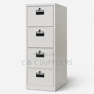 4-Drawer Steel Cabinet with 4 Keys