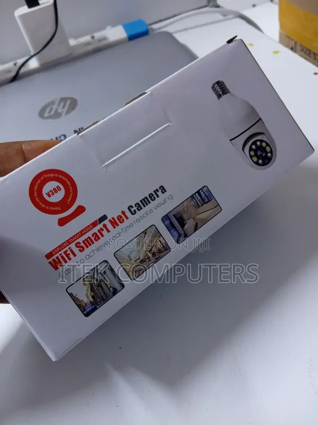 V380 Bulb Camera for Home, Office, Shop, Garage Surveillance - 1