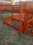 Kitanda cha Double Decker cha Mbao 3.5x6ft - 2