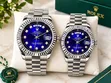 Rolex Couple Watches with Date Display - 1