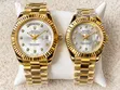 Rolex Couple Watches with Date Display - 4
