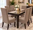 Egyptian Plush Damask Dining Chair Seat Covers - 4