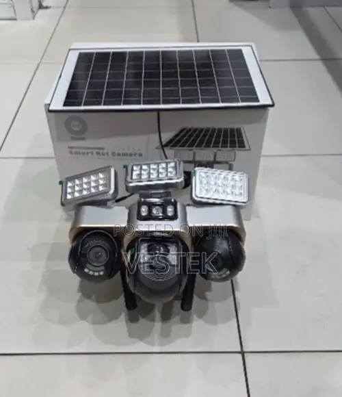 VTS30 4G Solar PTZ Camera na Triple Screen & LED Spotlights - 1