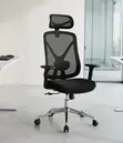 Kiti cha Ofisi Nyeupe cha Ergonomic chenye Usaidizi wa Mgongo wa Orthopedic - 2