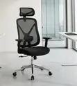 Kiti cha Ofisi Nyeupe cha Ergonomic chenye Usaidizi wa Mgongo wa Orthopedic - 3