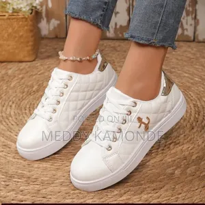 Adir White Designer Sneakers - Mpya Kabisa