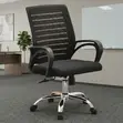 Kiti cha Kazi cha Mesh chenye Nguvu cha Swivel - Nyeusi - 3