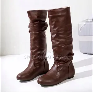 Leather Thigh High Boots for Ladies