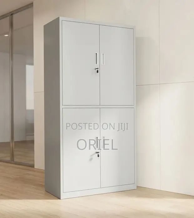 4-Compartment Metallic Office Locker Cabinet - 1