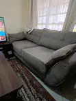 Light Grey 5-Seater Two-Piece Couch - 1