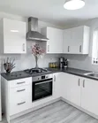 Acacia Shades Kitchen Cabinets - 1