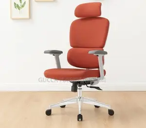 Orange Fabric Office Chair