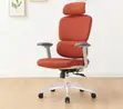 Orange Fabric Office Chair - 1