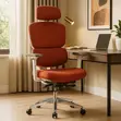 Orange Fabric Office Chair - 2