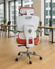 Orange Fabric Office Chair - 3