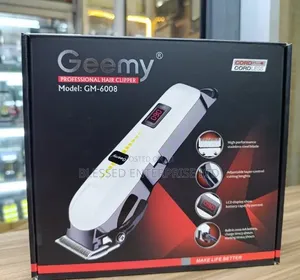 Geemy Professional Hair Clippers Machine Mpya