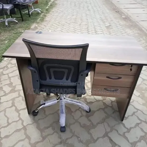 SK Study Table with Mesh Swivel Seat - 1