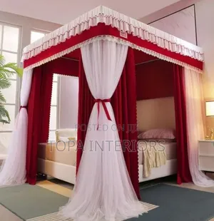 Palace Net 4 Stand Classic Canopy Mosquito Net with Curtains
