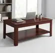 Meza ya Kahawa ya Ofisi ya Mahogany 1200MM Brown - 1