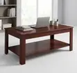 Meza ya Kahawa ya Ofisi ya Mahogany 1200MM Brown - 2