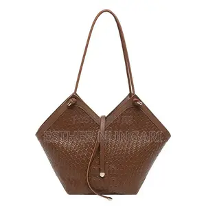 Alba Handbags Vintage Medium Brown Leather Handbag