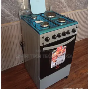 Eurochef Cooker ya 3 Gas + 1 Electric Burner na Oven