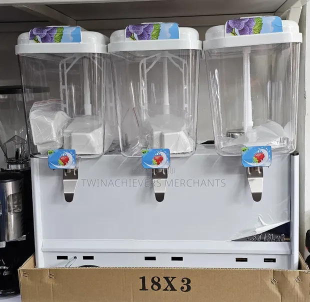 Commercial Juice Dispenser - 3 x 18L Tanks - 1