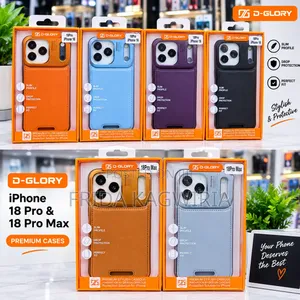 iPhone 18 Pro Max Kesi ya Ngozi na Chuma 2-in-1