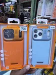 iPhone 18 Pro Max Kesi ya Ngozi na Chuma 2-in-1 - 2
