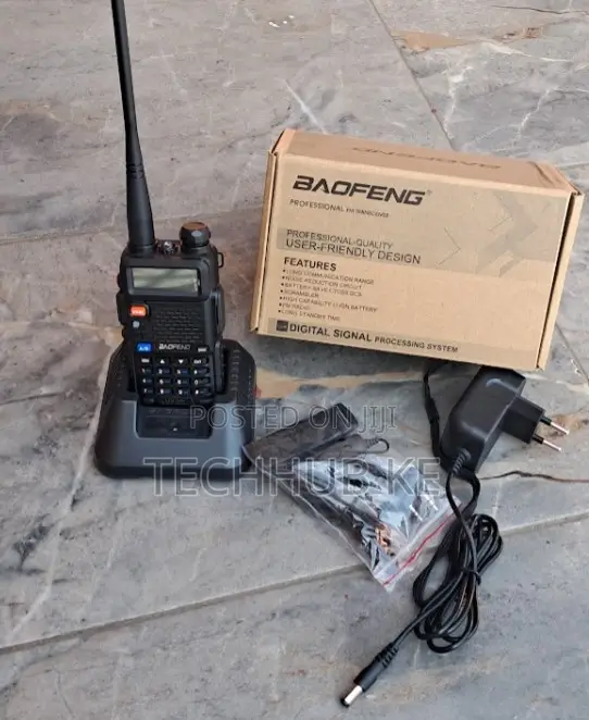Baofeng UV-5R Walkie Talkies Rechargeable with Flashlight - 1