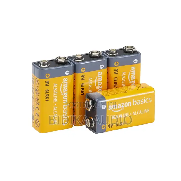 Amazon Basics 4-Pack 9V Alkaline Batteries - 1