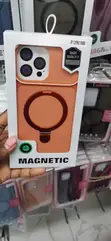 Orange MagSafe Magnetic Case with Ring for iPhone 12 Pro Max - 2