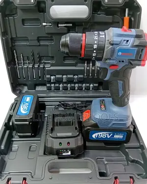 198V Brushless Cordless Impact Drill Set