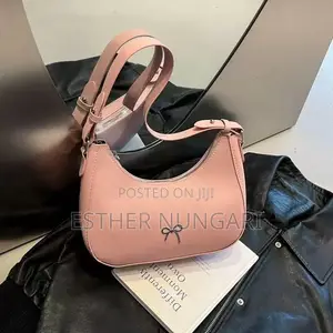 Alba Handbags Moon Bag - Hot Pink, Brand New
