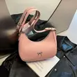 Alba Handbags Moon Bag - Hot Pink, Brand New - 1