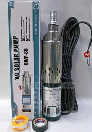 Freevel 24V DC Solar Submersible Water Pump - 250W, 50m