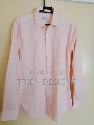 Bella Collection Men's Baby Pink Shirt - Large