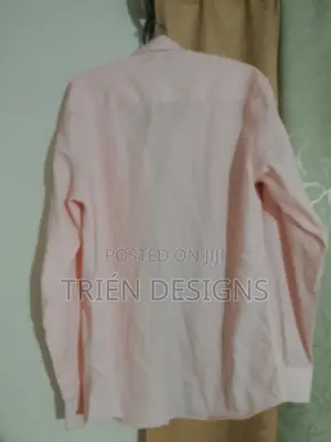 Bella Collection Men's Baby Pink Shirt - Large