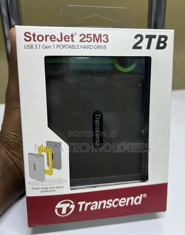 Transcend 2TB StoreJet 2.5" Portable External HDD - 1