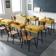 Kiti na Dawati la Kusomea Wanafunzi na Nafasi ya Kuhifadhia Vitabu - 2