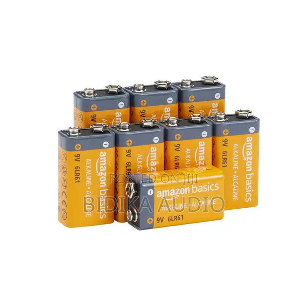 Amazon Basics 8-Pack 9V Alkaline Batteries - 1