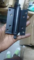Ring Brand 4" Single Spring Hinges (Black Steel) - 3